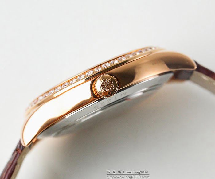 百達翡麗PATEK PHILPPE LS精品 新款 進口全自動機械機芯 316精鋼表殼 小牛皮錶帶 高端情侶對表  wssb3627